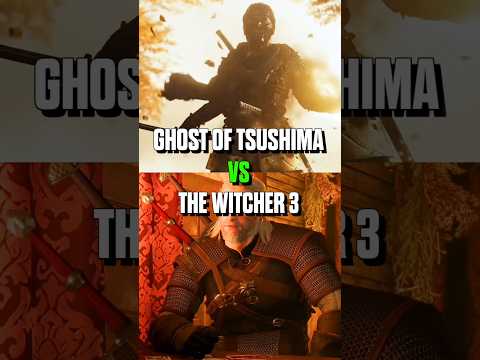Ghost of Tsushima vs The Witcher 3 #thewitcher3 #witcher3 #ghostoftsushima #games #ps5 #shorts