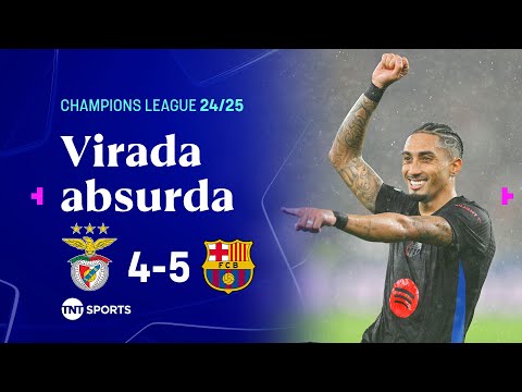 Gols e lances de Benfica x Barcelona
