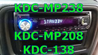 Kenwood Radio Set Clock Adjust and Reset Protect Mode Error for KDC MP238, KDC MP208, KDC 138