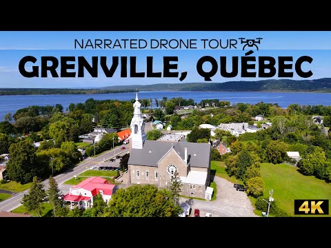 ⚜️ Amazing 4K Drone Tour Over Grenville, Québec 🌄 | DJI Mini 4 Pro Views 🇨🇦