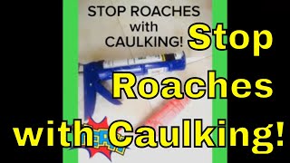 Stop Roaches with Caulking!