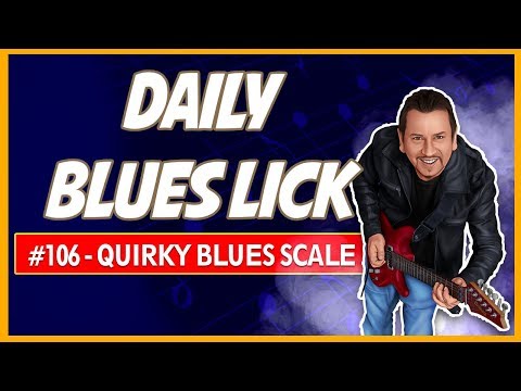 Quirky E blues scale lick - Daily Blues Lick #106