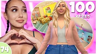 ON TERMINE LA MAISON DE MAYA (elle est incroyable) *100 baby challenge* EP74 | sims 4