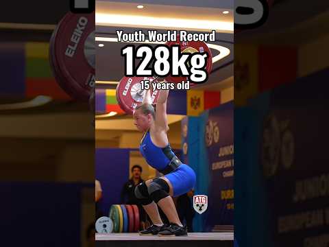 15 years old?! Emily Ibanez (69kg, Kosovo) 128kg / 282lbs Youth World Record C&amp;J! #weightlifting