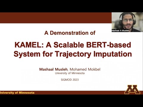 A Demonstration of KAMEL: A Scalable BERT-based System for Trajectory Imputation. ACM SIGMOD 2023