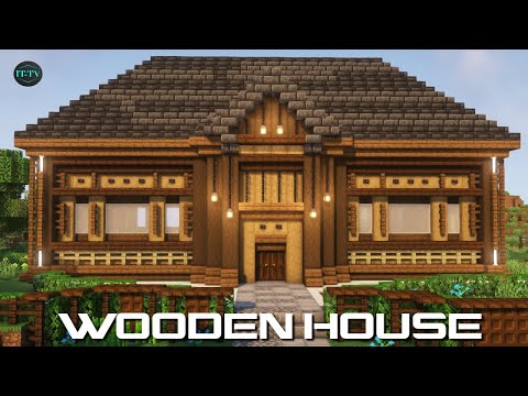 How To Build A OAK WOOD SURVIVAL HOUSE  In Minecraft - TUTORIAL (EASY)