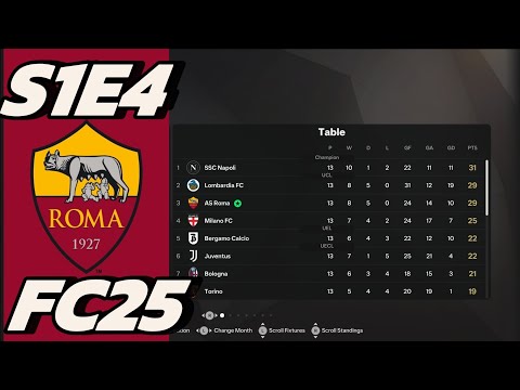 BAD RUN OF FORM!|FC 25 AS ROMA CAREER MODE S1E4