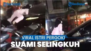 Istri Sah di Medan Pergoki Suami yang Polisi Sedang Selingkuh, Nekat Panjat Mobil yang Berjalan