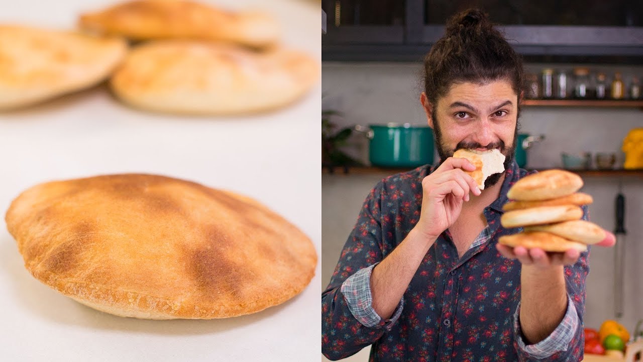 COMO FAZER PÃO PITA ou SÍRIO | Receitas de Israel