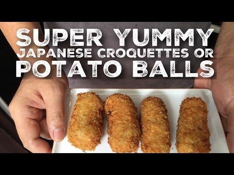 Super Easy Japanese Korokke (Potato & Meat Croquette)...