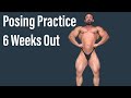 Physique Update | 194lbs | Bodybuilding Posing Practice - 6 Weeks Out