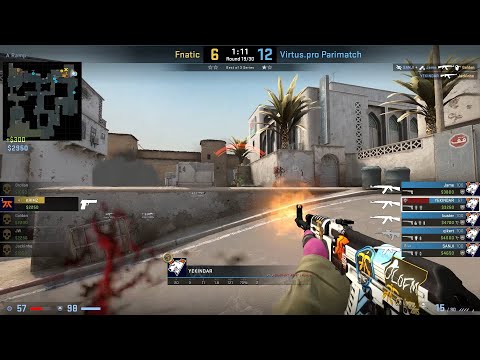 CS:GO POV Demo Virtus.Pro YEKINDAR (25/16) vs Fnatic (de_dust2)