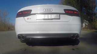 Video: Fox Edelstahl Duplex Sportauspuff-Komplettanlage ab Kat Audi S8 4H Typ D4