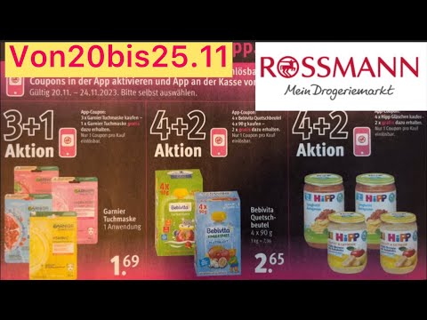 ROSSMANN Werbung Prospekt, Angebote e Aktionen encerrado de 20 a 25.11