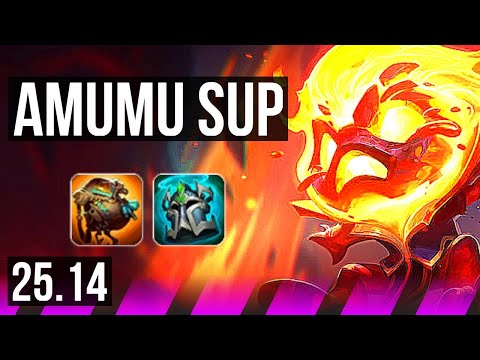 AMUMU & Senna vs ELISE & Sivir (SUP) | KR Master | 25.14