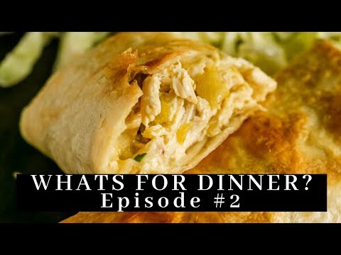Easy Chicken Chimichangas & Guacamole Recipe - What's for Dinner? Part 2