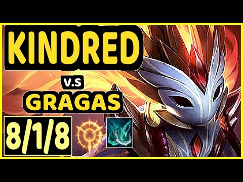 JANKOS (KINDRED) vs GRAGAS - 8/1/8 KDA JUNGLE CHALLENGER GAMEPLAY - EUW