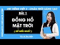 Vở bài tập Tiếng Việt Lớp 3 Bài 1: Đồng hồ Mặt trời