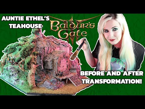 I made the TEAHOUSE from BALDUR'S GATE 3! Auntie Ethel's Teahouse in real life!