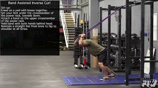 Band Assisted Inverse Curl exercise video thumbnail