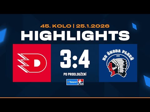 Highlights | HC Dynamo Pardubice vs. HC Škoda Plzeň 3:4p | 25.01.2026