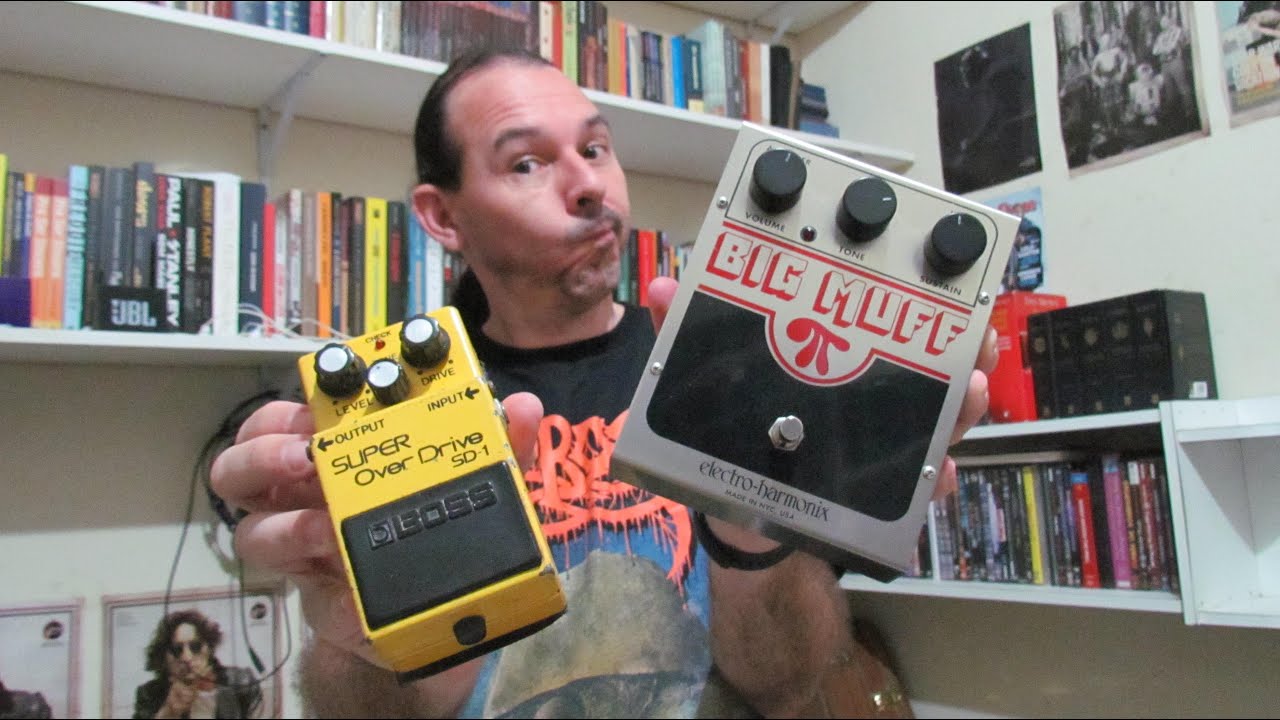 Fuzz com Overdrive - Big Muff Electro-Harmonix + Super Overdrive Boss
