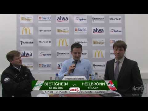 *Pressekonferenz* Bietigheim Steelers vs Heilbronner Falken (26.12.2013)