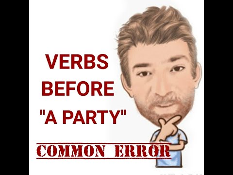 English Tutor Nick P Lesson (568) Throw,  Have or Hold a Party not Make or Celebrate a Party