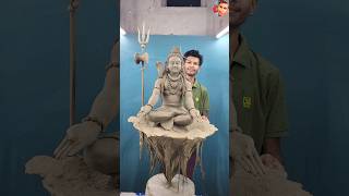 Mahakal 🔱🚩 | How to make Shiva idol made of clay #shiva_idol #Mahadev_idol #making_Mahadev #clayart