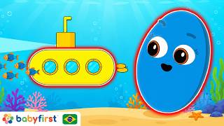 Aprenda Formas com Submarino, Envelope e Mais! | Desenhos Educativos para Crianças | BabyFirst TV