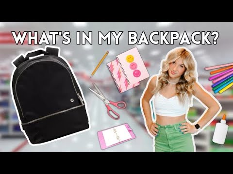 What’s in my backpack - Freshman Year! ​⁠featuring @shelbymotes