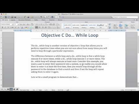 Objective C Tutorials 40 Do While Loop