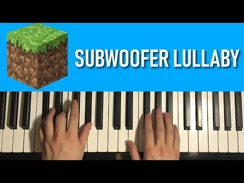 Amosdoll Music - HOW TO PLAY - Minecraft - Subwoofer Lullaby (Piano Tutorial Lesson)