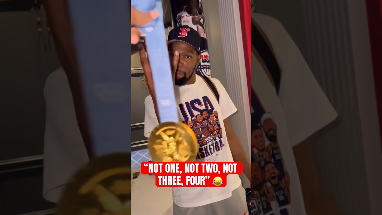 Four gold medals for KD 🥇 (via taron_barnes/IG)