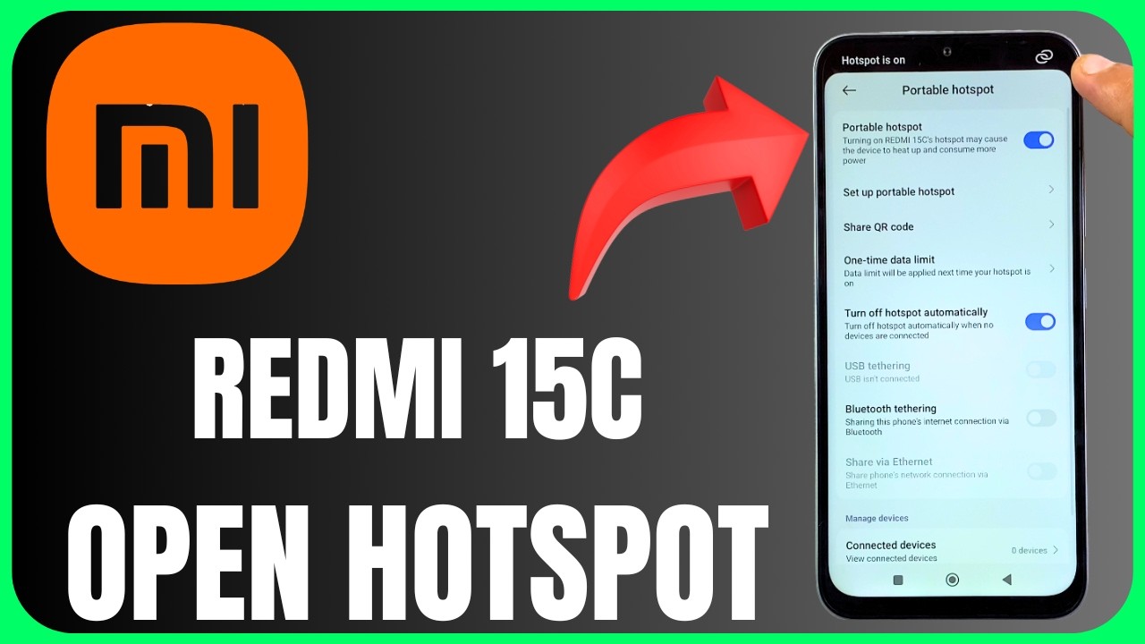 Redmi 15c Hotspot Settings Complete Guide | Connectivity Options