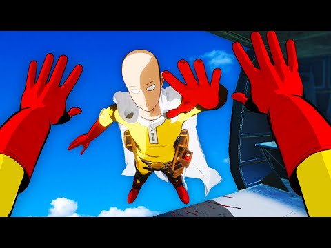 Throwing Fake One Punch Man out of Flying Helicopter... (Bonelab Mods Fusion)