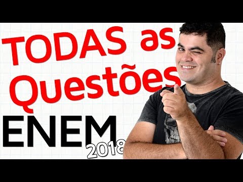 🚨 TODAS AS QUESTÕES DE MATEMÁTICA DO ENEM 2018 RESOLVIDAS | Matemática Rio