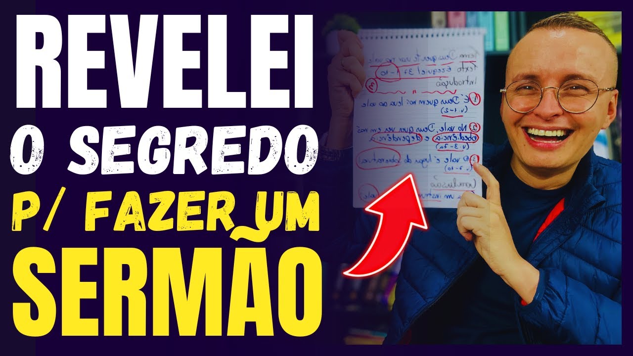3 PASSOS ESSENCIAIS PARA PREPARAR UM SERMÃO BÍBLICO | Thalles Villas
