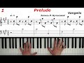 Vangelis Prelude Вангелис Прелюдия Piano на Пианино Ноты Score Sheets Music Chords How to Play