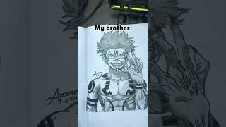 Me Vs My Brothers || Sukuna ||  #sukuna #jujutsukaisen #art #artist #sketch #drawing #shorts