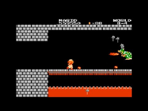 Super Mario Bros (Nes) - World 8-4 The end