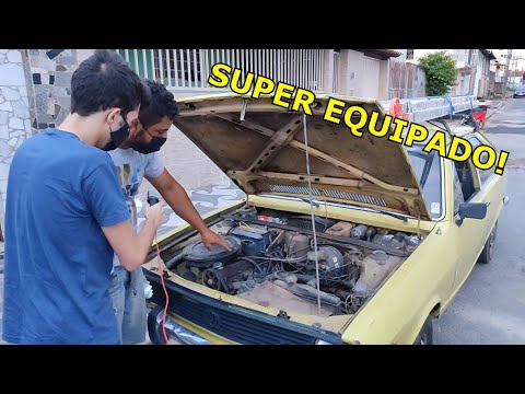 Poor Car - Carpenter's Passat with ladder and lots of makeshift work