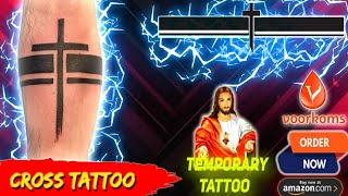 Latest Best Cross Hand Band Tattoo Ideas Creative New Design Jesus Cross Temporary Tattoo 2021