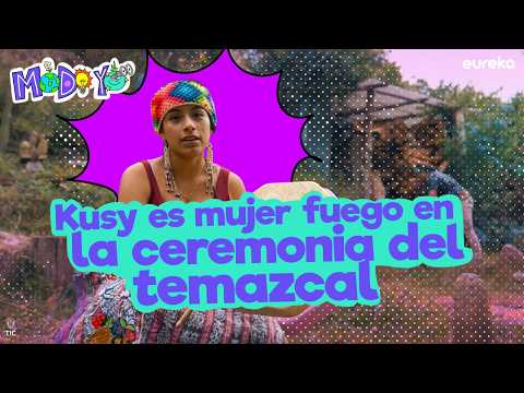 Kusy, una joven indígena de ancestros peruanos y ecuatorianos, asume por primera vez el rol de “mujer fuego” en una ceremonia de temazcal.