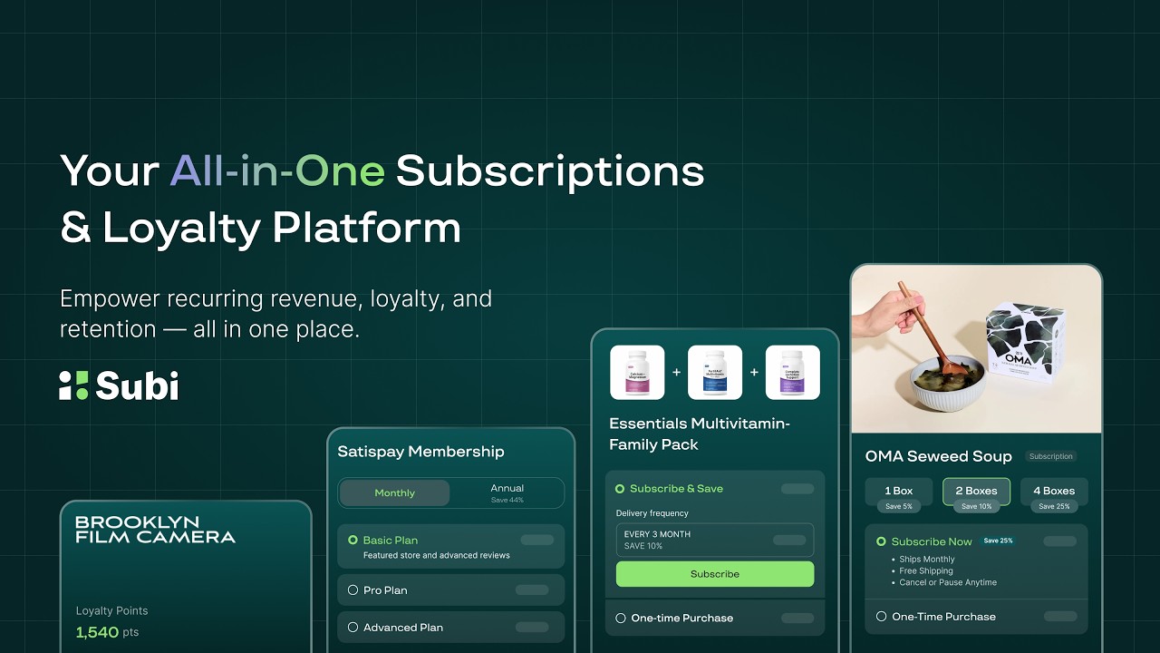 Subi Subscriptions App Demo