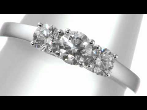 Swag Jeweller Diamond 0.75ct Platinum Trilogy Ring