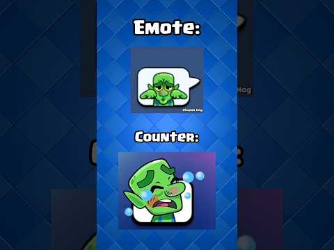 Emotes hard counters 💀 #clashroyale #shorts
