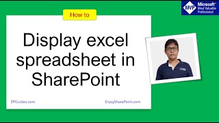 Display excel spreadsheet in SharePoint (4 Different ways) | Embed excel spreadsheet in SharePoint