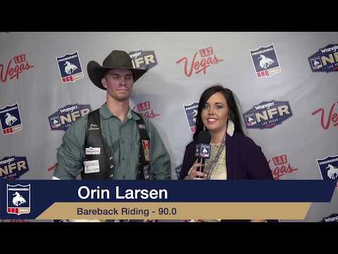 2019 #WranglerNFR | Round 4 Winner | Bareback Riding |  Orin Larsen | 90 points