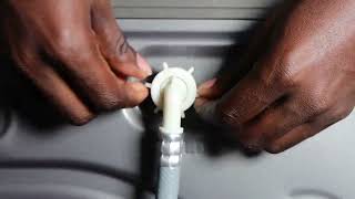 How to clean a washing machine water inlet valve filter.